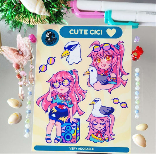 Cici Sticker Sheet